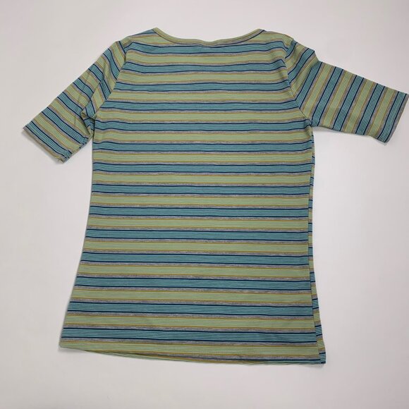 LuLaRoe Womens Striped Casual Tops Size M Cotton/Polyester Short Sleeve lot of 2 - Picture 5 of 10